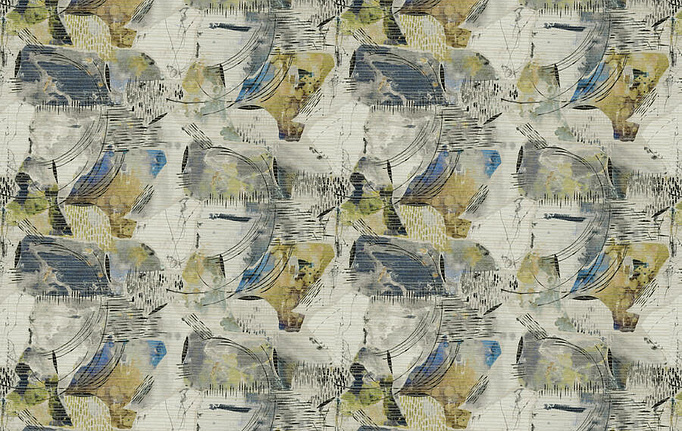 Американская ткань Fabricut, коллекция Artfully Modern Watercolor, артикул Inkjet/Pond