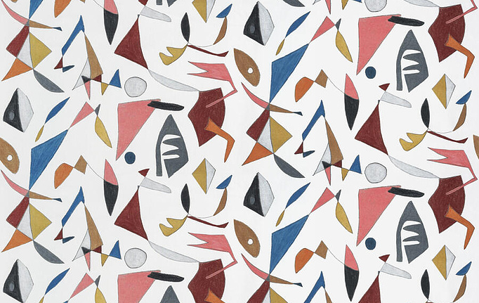 Американская ткань Fabricut, коллекция Artfully Modern Pottery, артикул GraphicShape/Multi