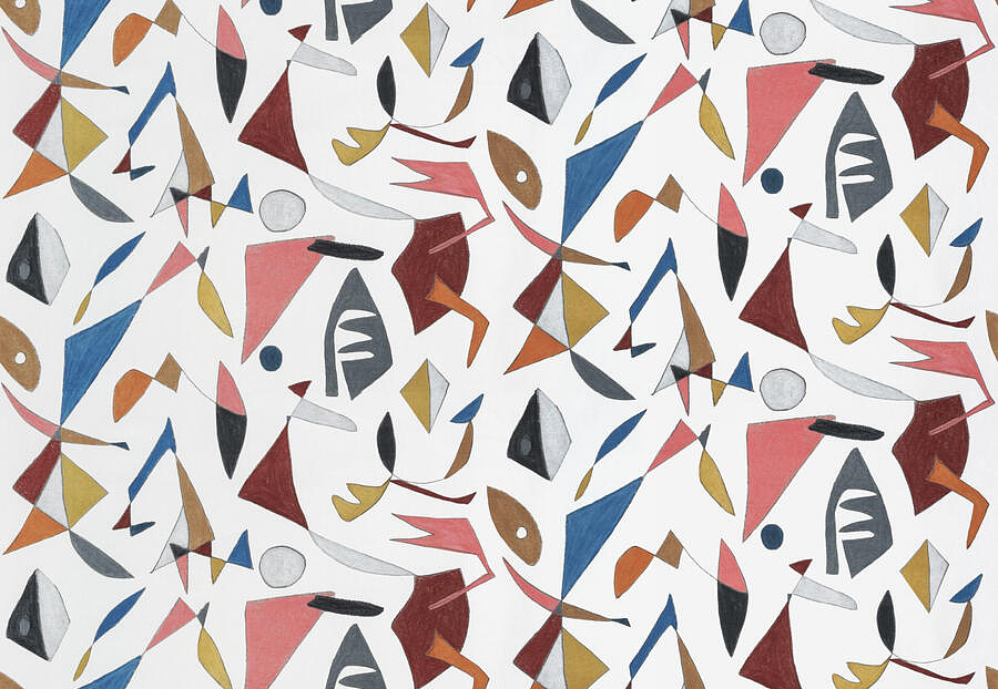 Ткань Fabricut Artfully Modern Pottery GraphicShape/Multi