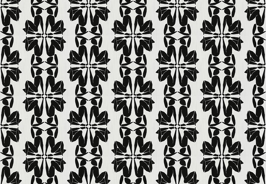 Ткань Fabricut Artfully Modern Canvas Figurative/Black