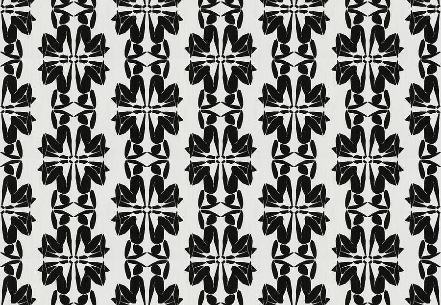 Ткань Fabricut Artfully Modern Canvas Figurative/Black