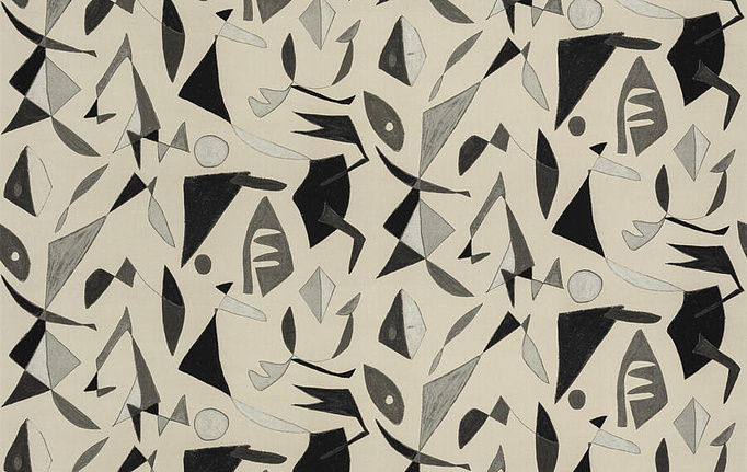 Американская ткань Fabricut, коллекция Artfully Modern Canvas, артикул GraphicShape/Granite