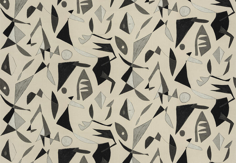 Ткань Fabricut Artfully Modern Canvas GraphicShape/Granite