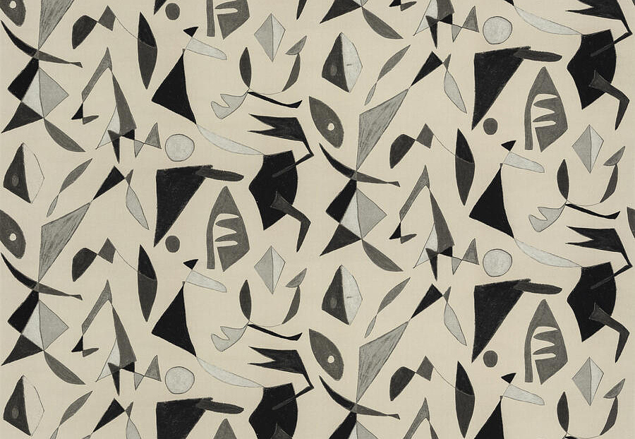 Ткань Fabricut Artfully Modern Canvas GraphicShape/Granite