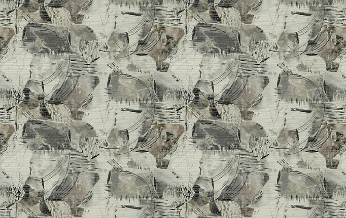 Американская ткань Fabricut, коллекция Artfully Modern Canvas, артикул Inkjet/GreyMix