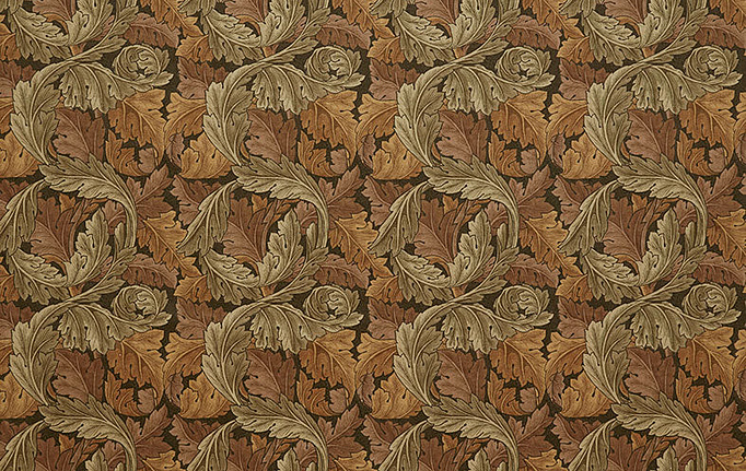Английская ткань William Morris At Home, коллекция Kelmscott Gardens Volume I, артикул Acanthus Velvet/Acorn
