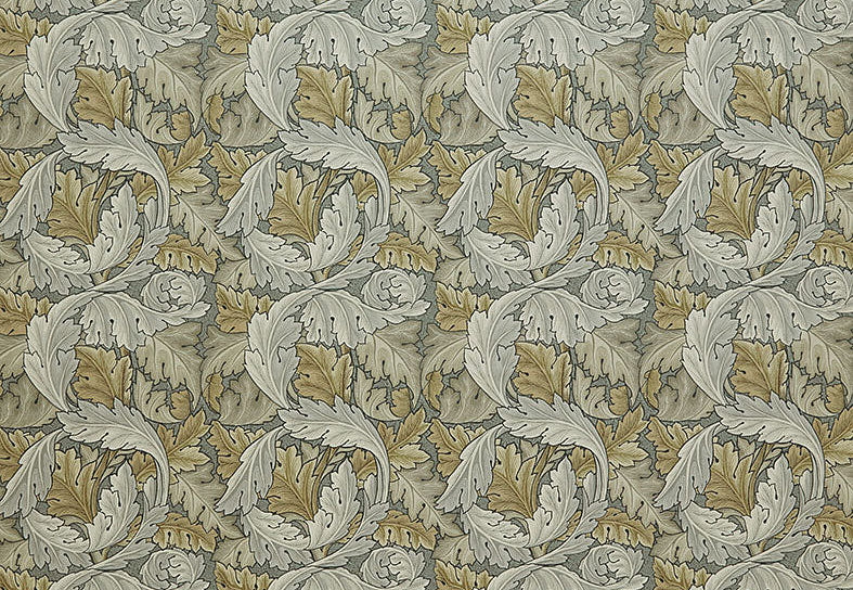 Ткань William Morris At Home Kelmscott Gardens Volume I Acanthus Velvet/Flint