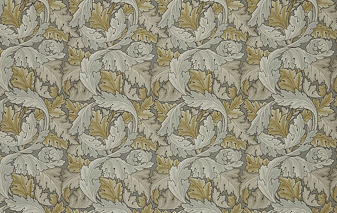 Английская ткань William Morris At Home, коллекция Kelmscott Gardens Volume I, артикул Acanthus/Flint