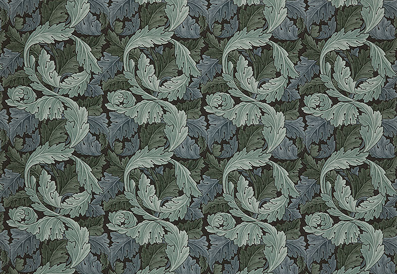 Ткань William Morris At Home Kelmscott Gardens Volume I Acanthus/Indigo