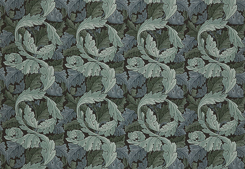 Ткань William Morris At Home Kelmscott Gardens Volume I Acanthus/Indigo