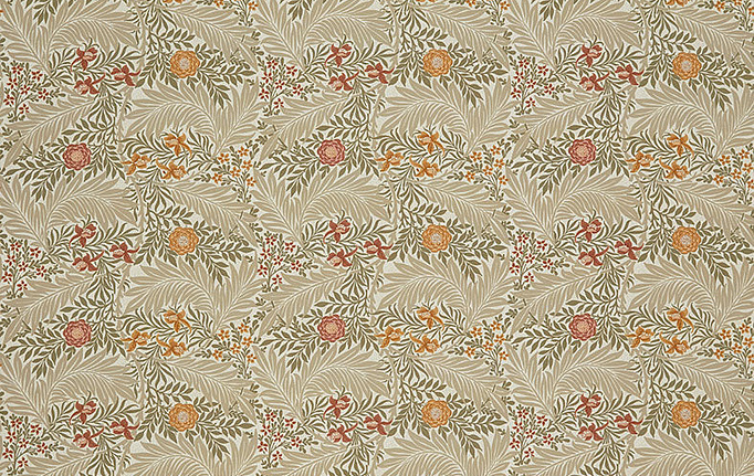 Английская ткань William Morris At Home, коллекция Kelmscott Gardens Volume I, артикул Larkspur/Acorn