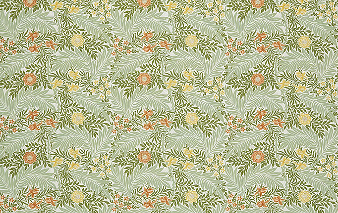 Английская ткань William Morris At Home, коллекция Kelmscott Gardens Volume I, артикул Larkspur/Nettle