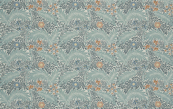 Английская ткань William Morris At Home, коллекция Kelmscott Gardens Volume I, артикул Larkspur/Woad