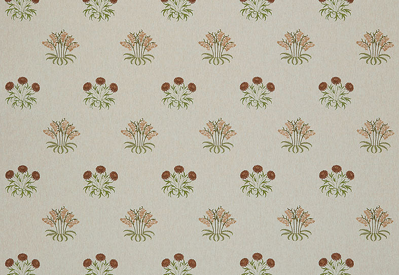 Ткань William Morris At Home Kelmscott Gardens Volume I Lily Flower Embroidery/Madder