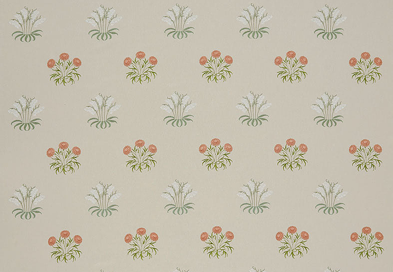 Ткань William Morris At Home Kelmscott Gardens Volume I Lily Flower Embroidery/Nettle