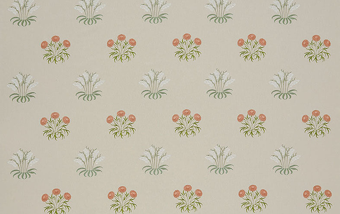 Английская ткань William Morris At Home, коллекция Kelmscott Gardens Volume I, артикул Lily Flower Embroidery/Nettle