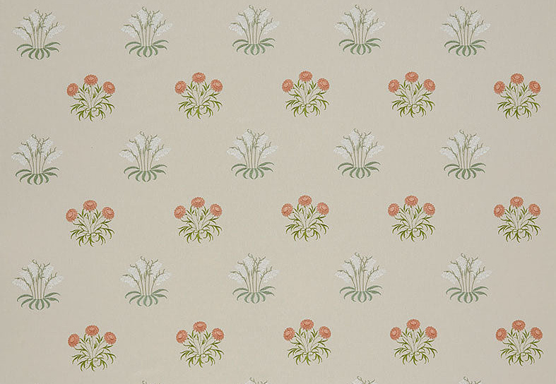 Ткань William Morris At Home Kelmscott Gardens Volume I Lily Flower Embroidery/Nettle