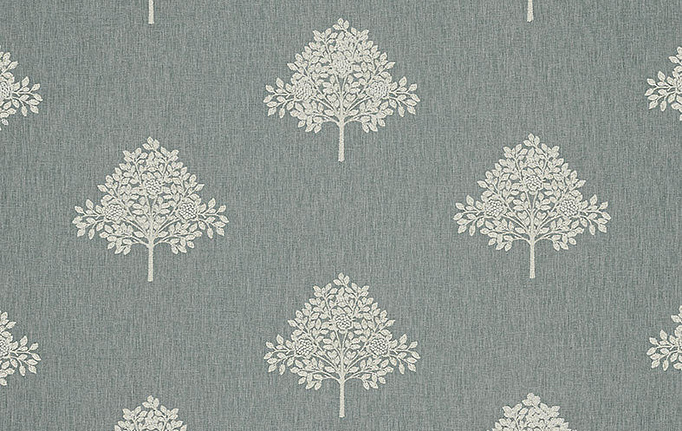Английская ткань William Morris At Home, коллекция Kelmscott Gardens Volume I, артикул Marigold Tree Embroidery/Woad