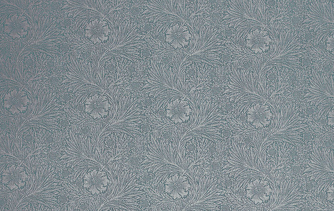 Английская ткань William Morris At Home, коллекция Kelmscott Gardens Volume I, артикул Marigold Woven/Woad