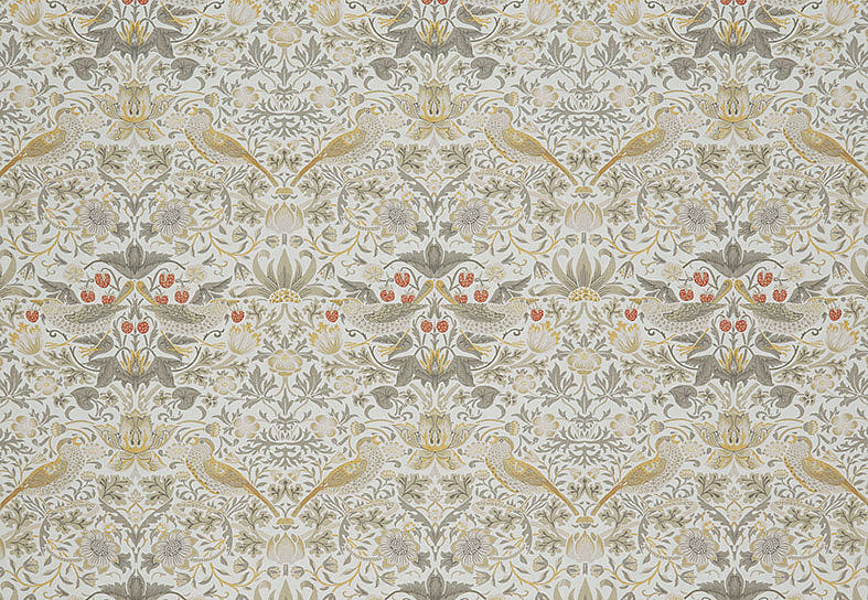 Ткань William Morris At Home Kelmscott Gardens Volume I Strawberry Thief/Ochre
