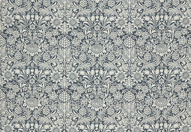 Ткань William Morris At Home Kelmscott Gardens Volume I Sunflower/Indigo