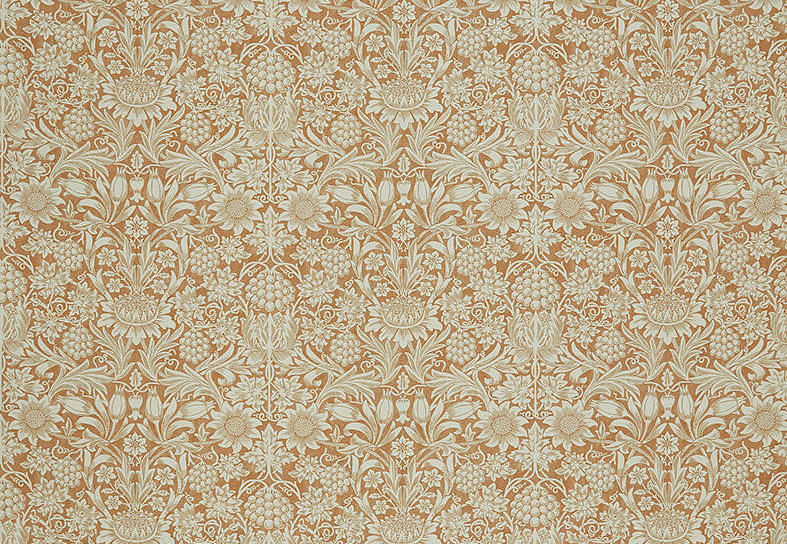 Ткань William Morris At Home Kelmscott Gardens Volume I Sunflower/Madder