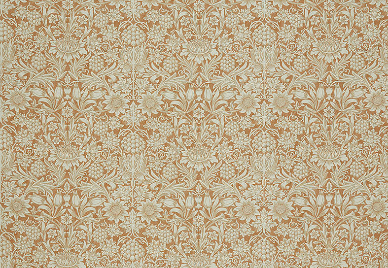 Ткань William Morris At Home Kelmscott Gardens Volume I Sunflower/Madder