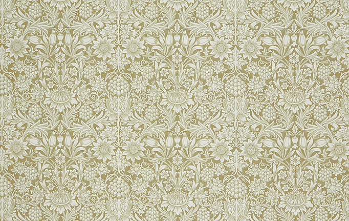 Английская ткань William Morris At Home, коллекция Kelmscott Gardens Volume I, артикул Sunflower/Ochre