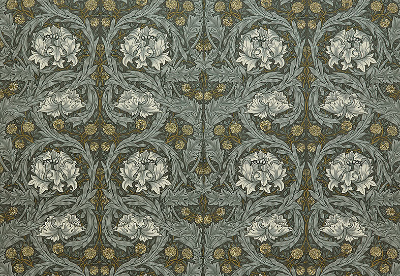 Ткань William Morris At Home Kelmscott Gardens Volume II African Marigold Velvet/Iron