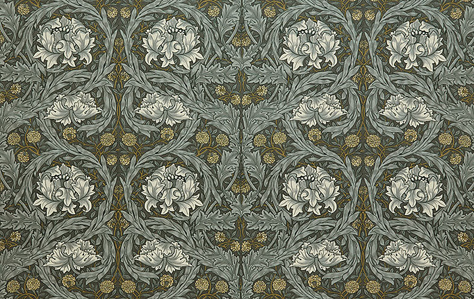 Английская ткань William Morris At Home, коллекция Kelmscott Gardens Volume II, артикул African Marigold Velvet/Iron