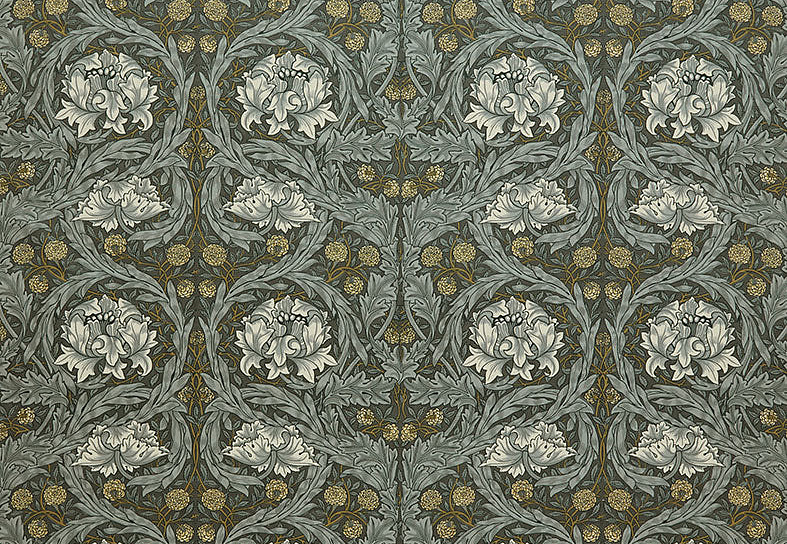 Ткань William Morris At Home Kelmscott Gardens Volume II African Marigold Velvet/Iron