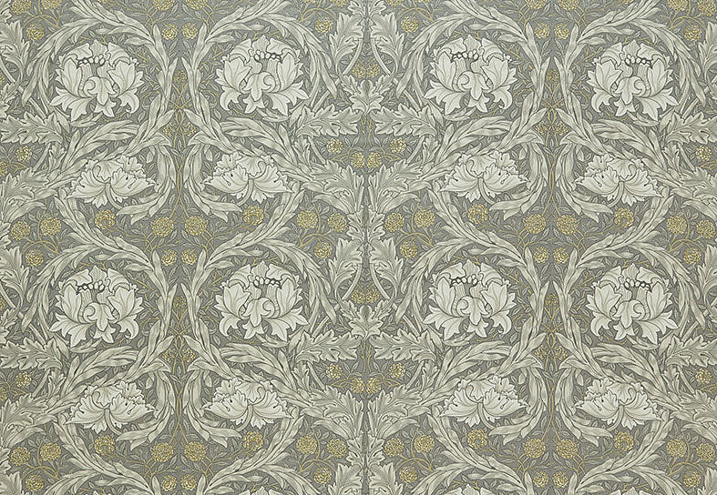 Ткань William Morris At Home Kelmscott Gardens Volume II African Marigold Velvet/Limestone