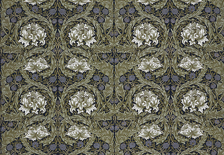 Ткань William Morris At Home Kelmscott Gardens Volume II African Marigold/Cornflower
