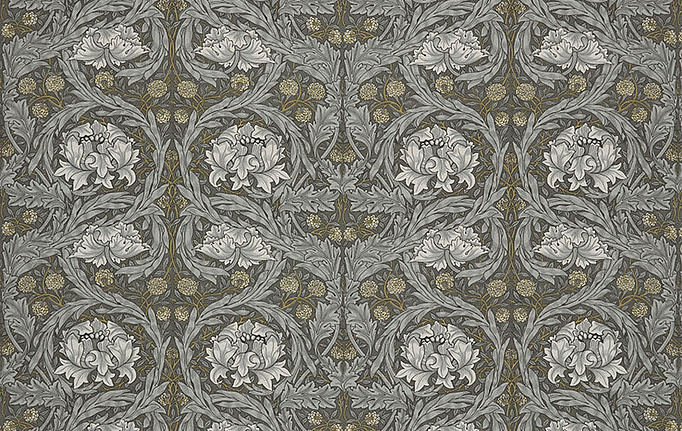 Английская ткань William Morris At Home, коллекция Kelmscott Gardens Volume II, артикул African Marigold/Iron