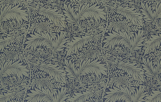 Английская ткань William Morris At Home, коллекция Kelmscott Gardens Volume II, артикул Larkspur Woven/Indigo