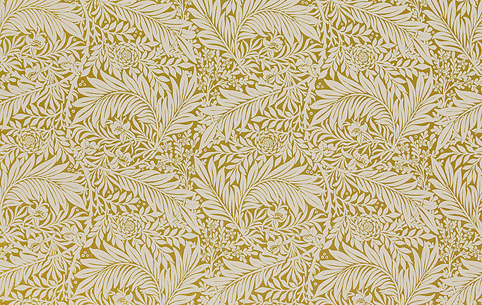 Английская ткань William Morris At Home, коллекция Kelmscott Gardens Volume II, артикул Larkspur Woven/Ochre