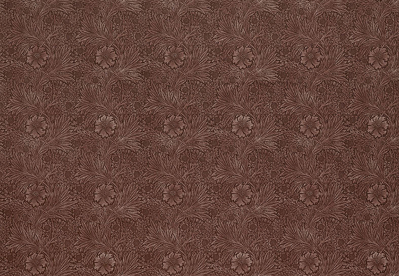 Ткань William Morris At Home Kelmscott Gardens Volume II Marigold Velvet/Berry
