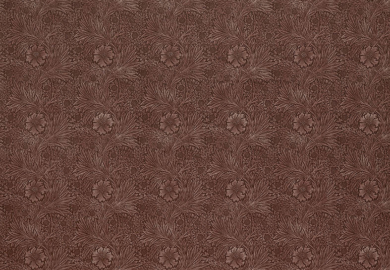 Ткань William Morris At Home Kelmscott Gardens Volume II Marigold Velvet/Berry