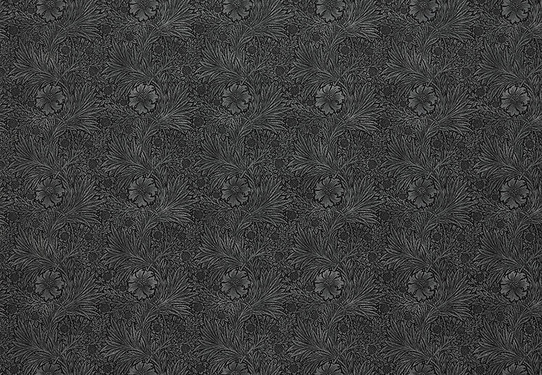 Ткань William Morris At Home Kelmscott Gardens Volume II Marigold Velvet/Charcoal