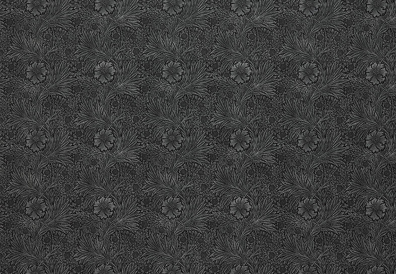Ткань William Morris At Home Kelmscott Gardens Volume II Marigold Velvet/Charcoal