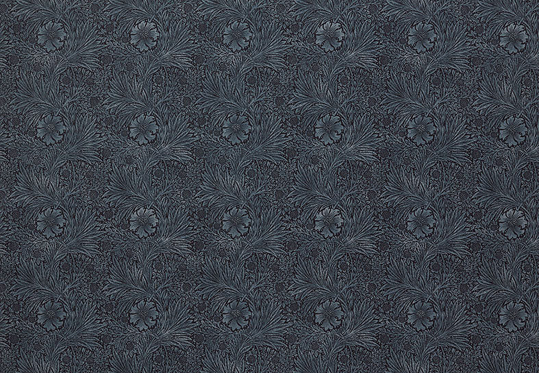 Ткань William Morris At Home Kelmscott Gardens Volume II Marigold Velvet/Indigo