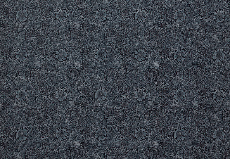 Ткань William Morris At Home Kelmscott Gardens Volume II Marigold Velvet/Indigo