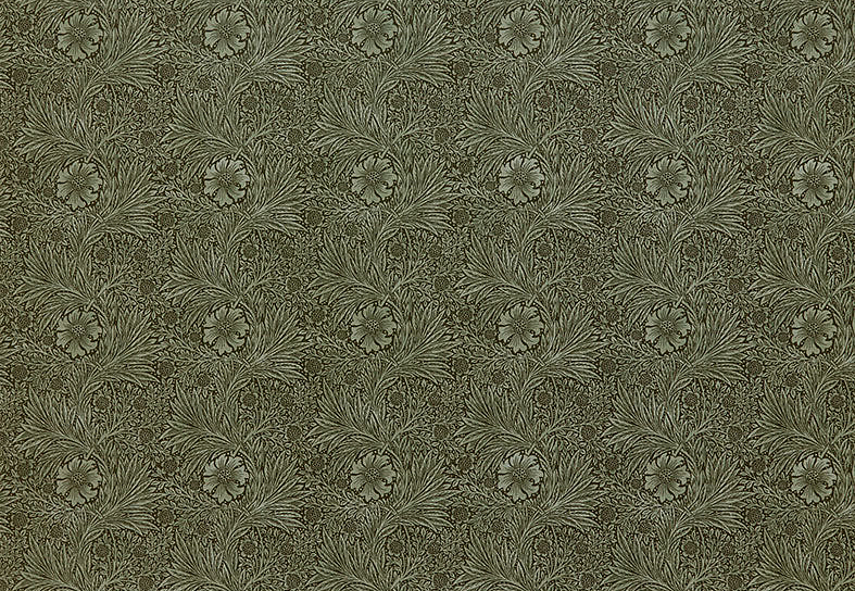 Ткань William Morris At Home Kelmscott Gardens Volume II Marigold Velvet/Sage