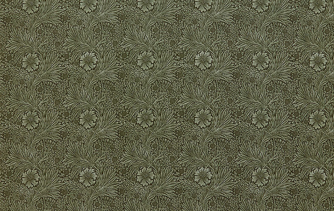 Английская ткань William Morris At Home, коллекция Kelmscott Gardens Volume II, артикул Marigold Velvet/Sage