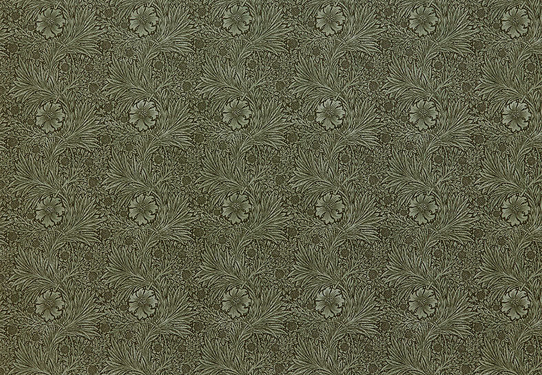 Ткань William Morris At Home Kelmscott Gardens Volume II Marigold Velvet/Sage