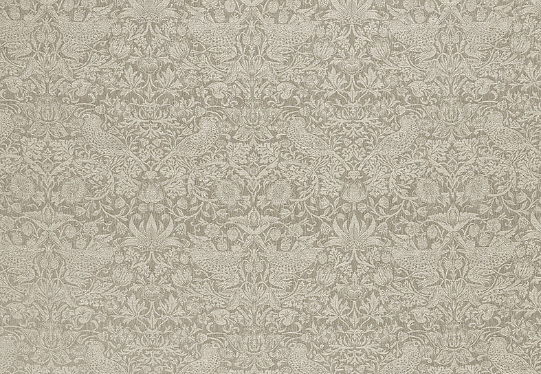 Ткань William Morris At Home Kelmscott Gardens Volume II Strawberry Thief Woven/Limestone