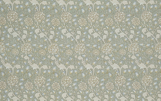 Английская ткань William Morris At Home, коллекция Kelmscott Gardens Volume II, артикул Wild Tulip/Sage