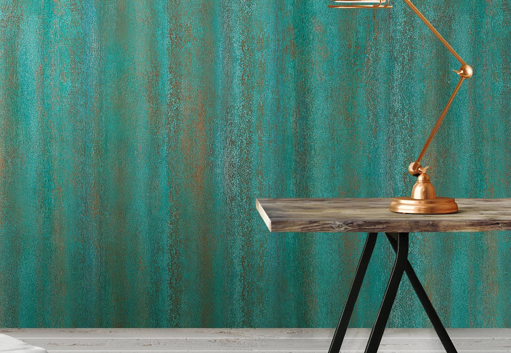 Обои Newmor Premier Raw surfaces/Verdigris