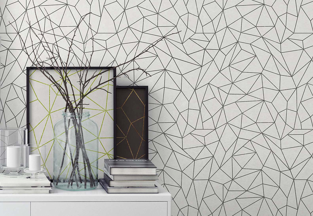 Обои Newmor Premier Geometrics-Lines/White