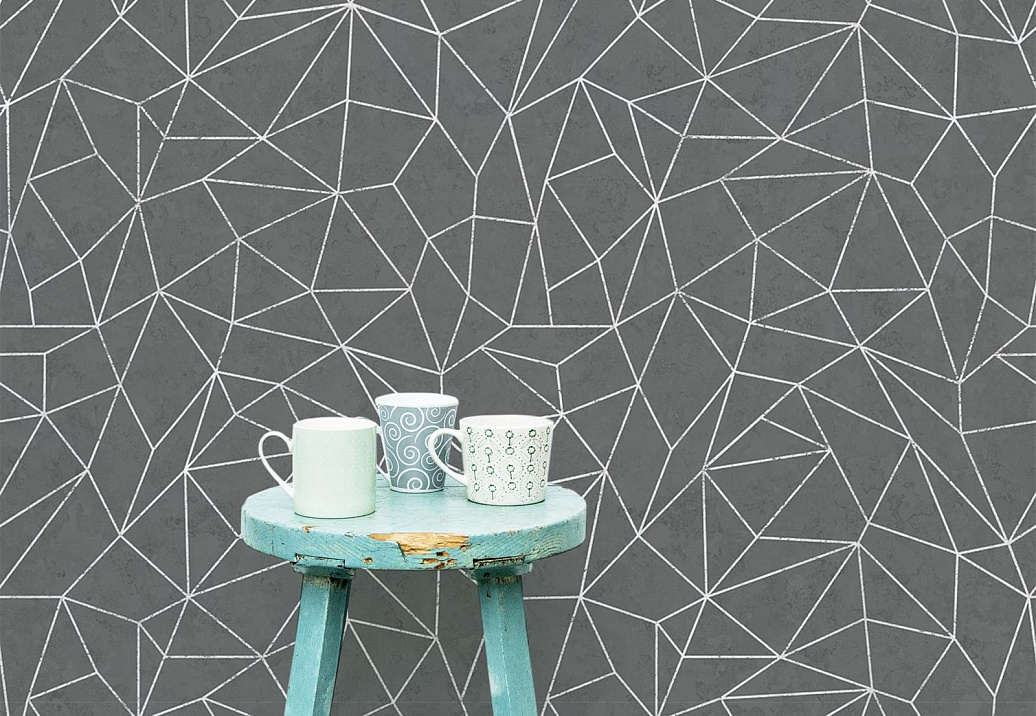 Обои Newmor Premier Geometrics-Lines/Grey